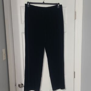 Elegant Black Velvet Pants